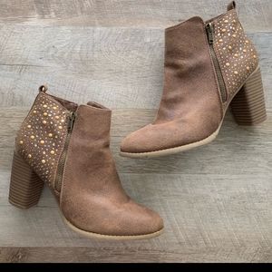 Maurice’s Brown Studded Brandy Booties